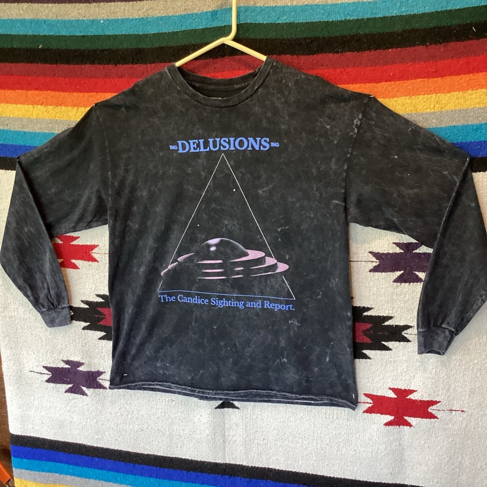 TMG Delusions The Candice sighting And report eyes on the sky long sleeve shirt